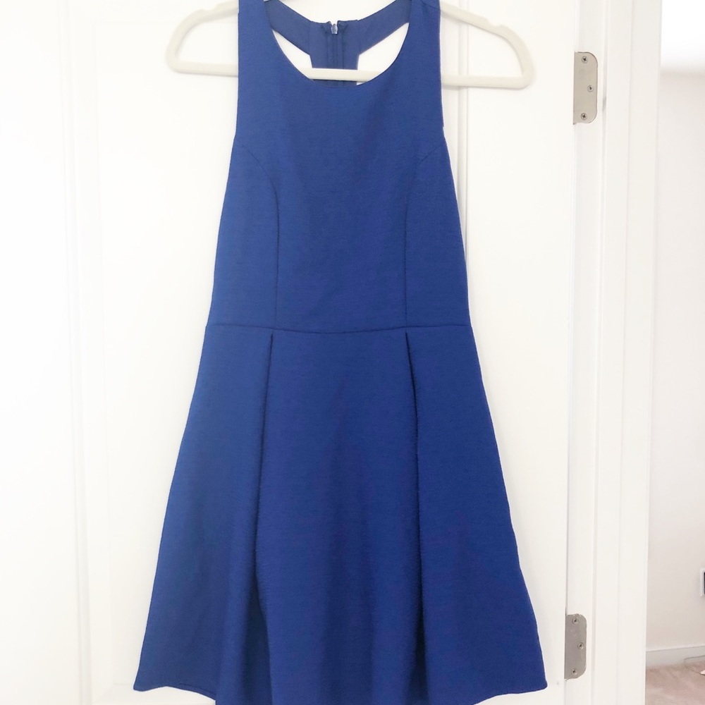 fab’rik -Navy Spring Dress w/Designer Cross Back